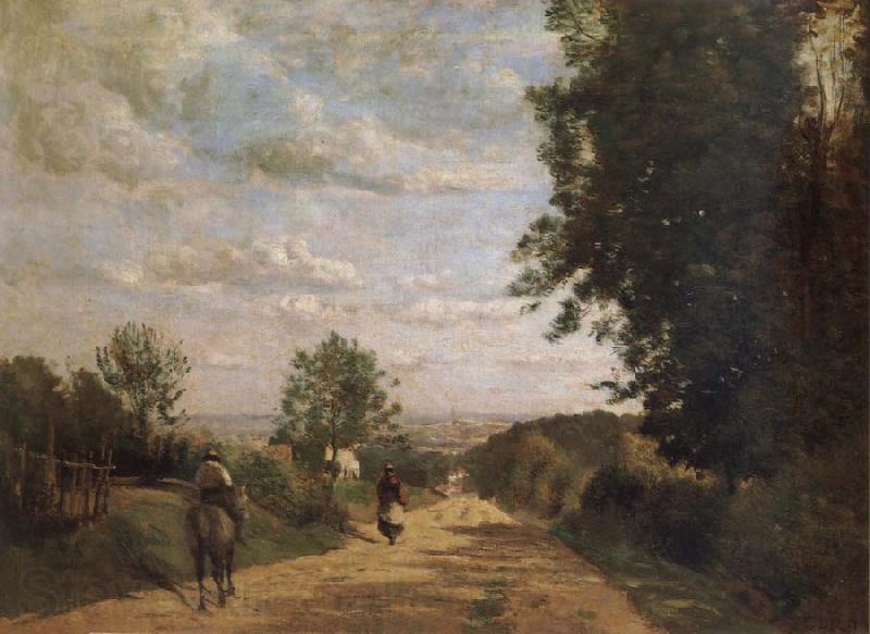 Corot Camille The road of sevres Spain oil painting art
